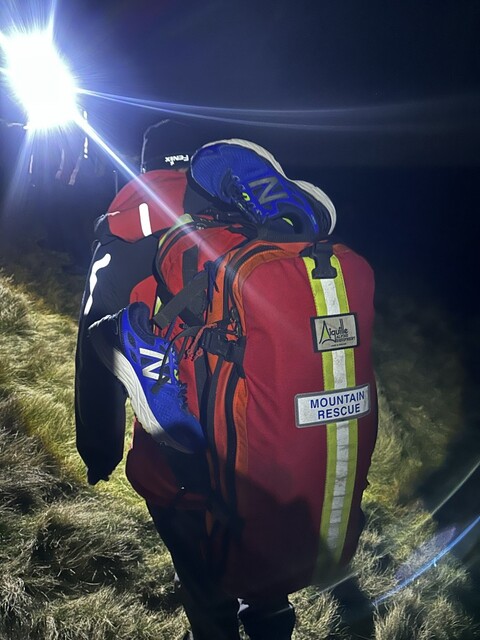 Backpack with spare shoes