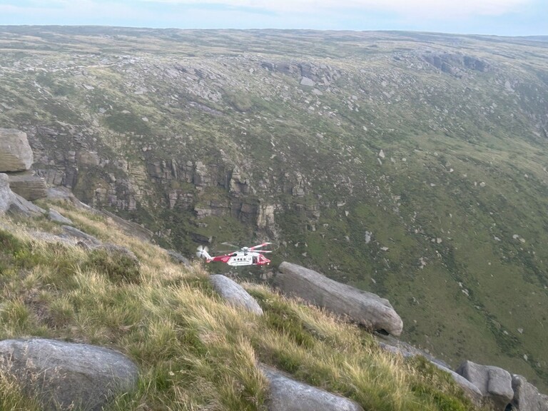 Coastguard Helicopter at the Downfall JPG