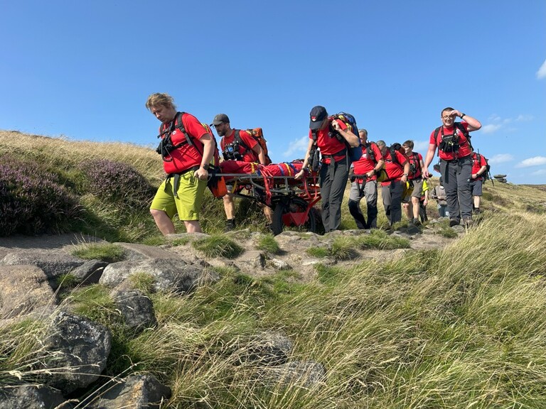 Stretcher at Noe Stool